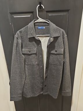 Apt. 9 Men's Charcoal Speckled Shirt Jacket